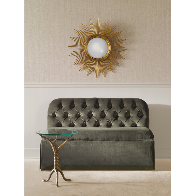 Century Carrier and Company Case Brooke Glass Top Pedestal End Table